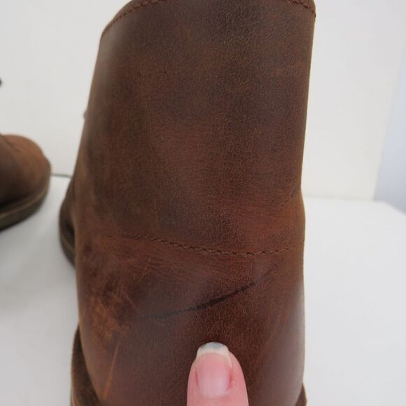 Clarks Mens Size 10M Bushacre Chukka Chestnut Brown Leather Classic Boots - Picture 9 of 15
